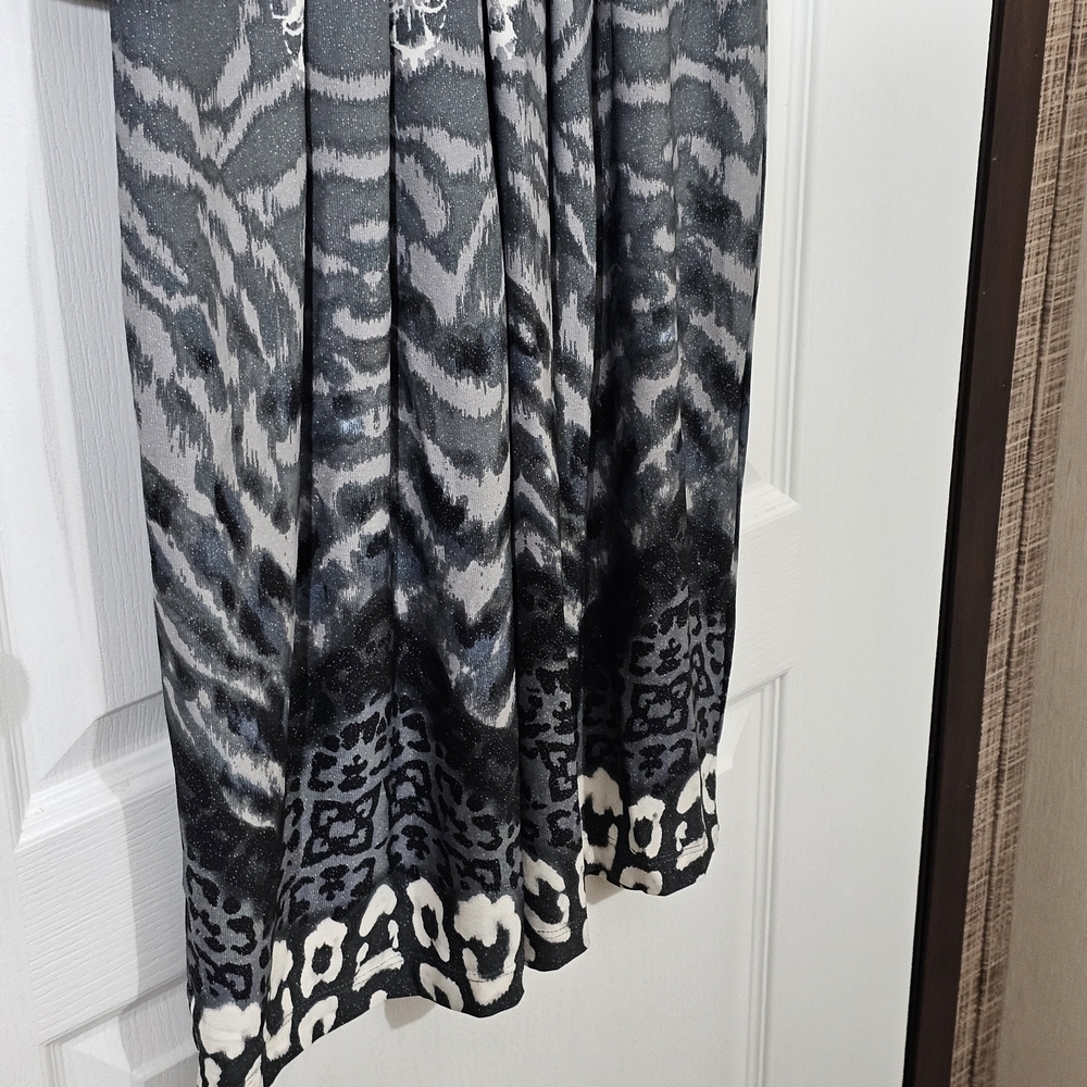 Rabbit Rabbit Rabbit Designs Deep Plunge Ruched Waist Sparkle Dress Size 4 - Picture 6 of 16